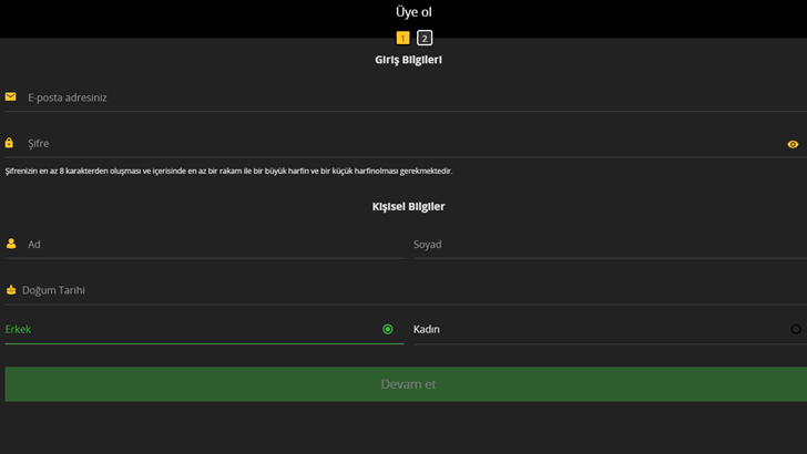 Mobilbahis Hesap Açma adımları