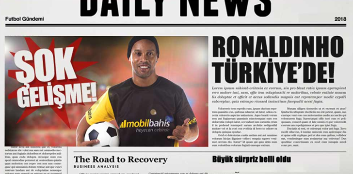 mobilbahis marka elçisi ronaldinho türkiye'de