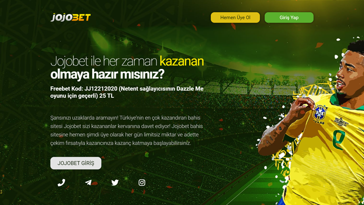 Jojobet giriş adresi